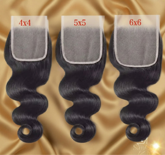 Nuvéa Nova – Transparent Lace Closures (4x4 | 5x5 | 6x6)