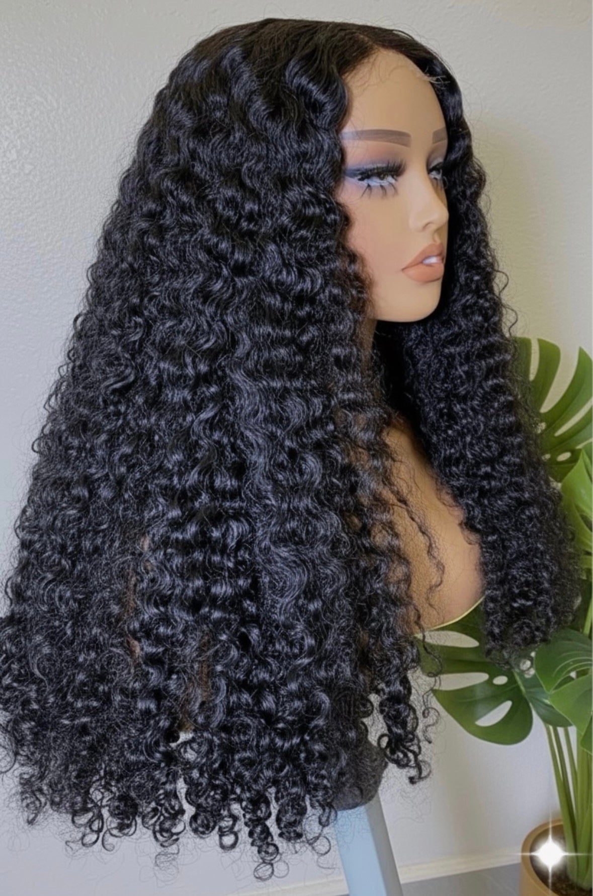 Luméa Natural Black Curly Wig – Vietnamese/Indian Virgin Hair